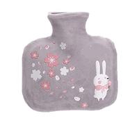 Bolsa Agua Caliente Botella De Agua Caliente Con Funda De Conejito De Lana Rectángulo Bolsa De Agua Caliente Para Aliviar El Dolor Cuello Espalda Dolores De Cabeza Noches Acogedoras Botella de Agua Ca