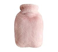 Bolsa agua caliente con funda,2,0 l con bolsa canguro felpa,bolsa agua PVC,suave calentador demanos,bolsa agua caliente,bolsa calor para aliviar el dolor,terapia fría,calentador pies demano,color rosa