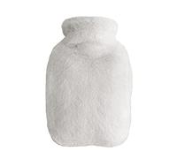 Bolsa agua caliente con funda,2,0 l con bolsa canguro felpa,bolsa agua PVC,suave calentador demanos,bolsa agua caliente,bolsa agua caliente para aliviar dolor,calentador pies,color blanco
