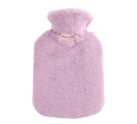 Bolsa agua caliente con funda suave,2000ml,gran cantidad llenado,de goma,con suave peluche,calentador demanos,bolsa calor PVC para aliviar el dolor,gran regalo paramujeres,hombres ni?os,colormorado