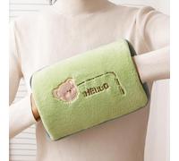 Bolsa Agua Caliente Electrica con Bolsillos,Portatil Bolsa de Agua Caliente Peluche,Hot water bottle Electrico, Ahorro de Energía,Más Cálida Para Manos,Cuerpo,Calentador de Vientre