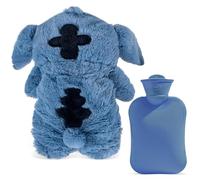 Bolsa Agua Caliente, Sti-tch Winter Extra Large Plush Botella de Agua Caliente, Bolsa de Agua caliente para Niños, Bolsas Agua Caliente Peluche, Para Niños,Bebés,Adultos,Regalo Calidez (Azul)