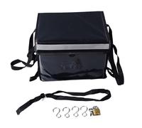 Bolsa Aislante para Entrega de Alimentos de 48 L con Cerradura Antirrobo, Bolsa Térmica Comercial para Catering para Pizza y Comestibles Calientes/fríos, Tela Oxford