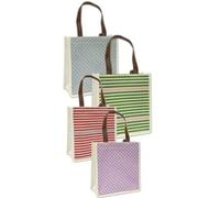 BOLSA ALGODON Y LINO CON ASAS CUERO FRESHNESS