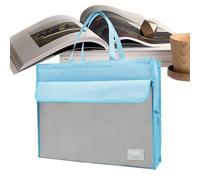 Bolsa almacenamiento archivos gran tamaño - Organizador documentos A3, bolso alta capacidad con mango | Cérmica profesional para revistas noticias mapas, solución transporte oficina portátil