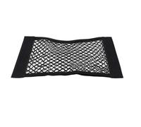 Bolsa Almacenamiento El Asiento Trasero Maletero Organizador Malla Red Cuerda Elástica Dos Niveles Bolsillo con Pegatinas Mágicas Almacenamiento Red(50 x 25cm)