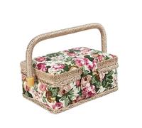 Bolsa Almacenamiento Ganchillo Bolsa de Costura, Cesta organizadora, contenedor Almacenamiento para Agujas, Hilos y Accesorios(Bronze)