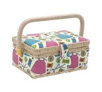 Bolsa Almacenamiento Ganchillo Bolsa de Costura, Cesta organizadora, contenedor Almacenamiento para Agujas, Hilos y Accesorios(Light Green)