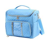 Bolsa Almacenamiento Lana Empty Knitting Storage Bag Crochet Multifunctional Tote Bags Large Capacity DIY Needle Arts Craft Yarn(Blue)