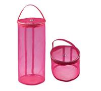 Bolsa Almacenamiento Lana Portable Yarn Storage Bag Hollow Mesh Knitting Crochet Organizer For Weaving Tools Sewing Accessories DIY Craft Basket(Red,S)