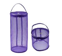 Bolsa Almacenamiento Lana Portable Yarn Storage Bag Hollow Mesh Knitting Crochet Organizer For Weaving Tools Sewing Accessories DIY Craft Basket(Purple,L)