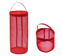 Bolsa Almacenamiento Lana Portable Yarn Storage Bag Hollow Mesh Knitting Crochet Organizer For Weaving Tools Sewing Accessories DIY Craft Basket(Dark Red,S)