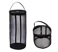 Bolsa Almacenamiento Lana Portable Yarn Storage Bag Hollow Mesh Knitting Crochet Organizer For Weaving Tools Sewing Accessories DIY Craft Basket(Black,L)