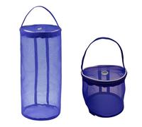 Bolsa Almacenamiento Lana Portable Yarn Storage Bag Hollow Mesh Knitting Crochet Organizer For Weaving Tools Sewing Accessories DIY Craft Basket(Blue,S)