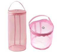 Bolsa Almacenamiento Lana Portable Yarn Storage Bag Hollow Mesh Knitting Crochet Organizer For Weaving Tools Sewing Accessories DIY Craft Basket(Pink,S)