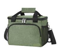 Bolsa Almuerzo Bolsa térmica for almuerzo for adultos, bolsas refrigeradoras portátiles, portador de alimentos aislado, a prueba de fugas, Picnic, playa, senderismo, 15L(Green)