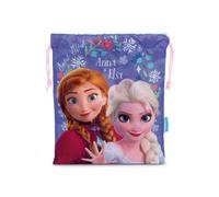 Bolsa almuerzo o merienda Frozen Anna y Elsa Disney 26x22cm saco de cuerdas