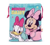 Bolsa almuerzo o merienda Minnie Mouse y Daisy Disney 26x22cm saco de cuerdas