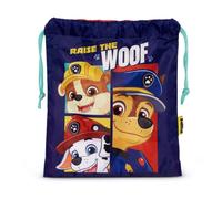Bolsa almuerzo o merienda Patrulla canina (Paw Patrol) azul 26x23cm saco de cuerdas