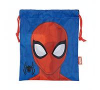Bolsa almuerzo o merienda Spiderman Marvel azul 26x22cm saco de cuerdas