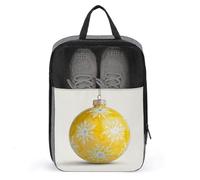 Bolsa amarilla para zapatos de Navidad, para viajes, uso diario, antipolvo, bolsa de almacenamiento para zapatos de golf