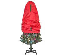 bolsa arbol de navidad Upright Christmas Tree Storage Bag Waterproof Dustproof Organizer for Topiary Fake Lightweight Easy Covers(Red,5FT)