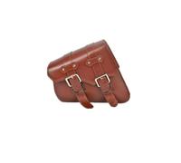 Bolsa Asiento Motocicleta Bolsa De Sillín De Cuero Sintético Marrón Estilo Bolsa De Herramientas Lateral Para Equipaje De Motocicleta Para Suzuki Sportster XL 883 XL1200(Left Side)