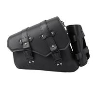 Bolsa Asiento Motocicleta Bolsa Para Motocicleta Sillín Motocicleta Bolsas Laterales Traseras Portaherramientas Impermeable De Poliuretano Basculante Alforjas Mochila Viaje(Black left)