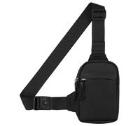 Bolsa bandolera Fantasyon - Bolso de pecho ligero para hombres y mujeres, impermeable, antirrobo, para senderismo, ciclismo, viajes, deportes al aire libre, Negro clásico., 14 x 19 x 1 cm