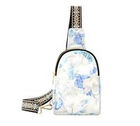 Bolsa bandolera pequeña con diseño de flor de tulipán para mujer, bolsa cruzada con correa ajustable, flor ((Tulip Flower), Mochilero