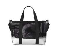 Bolsa bandolera portátil con estampado de bulldog francés para mujer, adecuada para gimnasio, entrenamientos, viajes y viajes