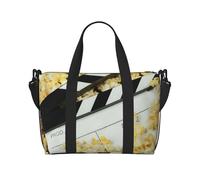Bolsa bandolera portátil con estampado de tablillas y palomitas de maíz para mujer, adecuada para gimnasio, entrenamientos, viajes y viajes