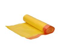 Bolsa Basura Doméstica Amarilla G-80, Autocierre, 55 X 60 Cm (30 L)