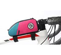 Bolsa Bicicleta Cuadro Accesorios - Bolsa Bici Cuadro Impermeable 1,2L Portaobjetos Complementos Bicicleta Bolsa Cuadro Bicicleta MTB Enganche Tubo Superior 18x9x5,5 cm para Herramientas Ciclismo