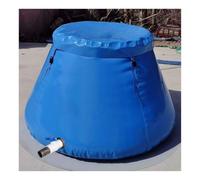 Bolsa Blanda Plegable for depósito de Agua de Emergencia de 26 galones con Tapa, contenedor portátil Plegable for depósito de Agua(Blue,0.9x0.6x0.7m/300L/79.3gal)