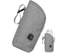 Bolsa calentadora de biberones para niños pequeños, bolsa térmica para biberones | No lleves el pin Vista, calentador o agua caliente. Soporte térmico portátil para botella de leche para sistema de