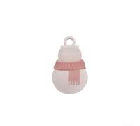 Bolsa calentadora de manos, bolsa de compresión de silicona portátil de 21 cm, diseño apto para microondas, para alivio del dolor y terapia de calor, color blanco (14 x 21 cm)