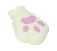 Bolsa Caliente de Silicona con Garra de Oso, Calentamiento por Microondas de Doble Uso, Alivio de Molestias Portátil, Lindo para la Oficina (Amarillo claro)