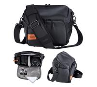 Bolsa Cámara Fotográfica, Rollei Fotoliner Ocean Bag M Bolso de Hombro para Cámara Impermeable Mochila Camara Fotos Mediana con Correa Ajustable para DSLR SLR y Accesorios Negro Bolsa-Bolso-Mochila