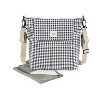 Bolsa Canastilla Walking Mum I Love Vichy (Negro)