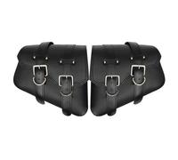 Bolsa Ciclismo Bolsas Laterales para Sillín De Motocicleta, Bolsa Herramientas Cuero PU Basculante, para Harley Sportster XL883 11100. montada Lateral
