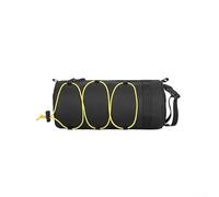 Bolsa cilíndrica para tubo frontal, multifuncional, impermeable, 600D, bolsa para tubo superior de bicicleta, ligera, 2,5 L, paquete de cola de sillín para bicicleta MTB de carretera (amarillo)