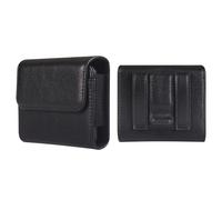 Bolsa Cintura Cuero Compatible con Samsung Galaxy Z Flip 7/6/5/4/3/2/5G, Universal Funda Movil para Cinturon Hombre Riñonera Celular Bolso de Mano Pequeño Compatible con Huawei Pura X/Pocket 2