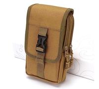 Bolsa Cintura Táctica-Riñonera para Hombre-Riñonera Táctica-Riñonera para Teléfono Móvil,para Herramientas Pequeñas Bandolera Hombre Deporte Camping Viaje Senderismo Cartera. (Caqui)