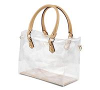 Bolsa Clear Tote - Organizador Transparente Aprobado por El Estadio, Caja De Maquillaje Cosmética De PVC Impermeable, Bolsas Almacenamiento De Viajes del Festival, Evento De Playa Carryall | Bolsa T