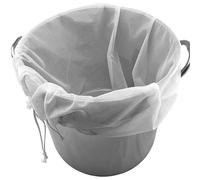 Bolsa coladora de nailon de malla fina para filtro de alimentos, para leche de nueces, vino, sidra, uva, jugo verde, preparación en frío, kit de elaboración de vino (1 unidad de 30 x 45 cm)