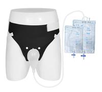 Bolsa colectora de orina GRLEAYIE, bolsa de orina portátil para hombres mayores, dispositivo portátil de drenaje de orina de silicona, con dispositivo colector de (1000 ml*1,2000 ml*1) reutilizable