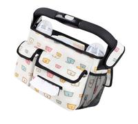 Bolsa colgante ajustable para cochecitos de bebé, tela Oxford, forro de nailon 210D, instalación rápida en el manillar, bolsa de pañales ligera para cochecitos