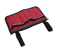 Bolsa Colgante de Almacenamiento, Práctico Organizador de Silla de Ruedas Ligero de Gran Capacidad, 12,4 X 7,2 X 0,1 Pulgadas para el Hogar Al Aire Libre(vino tinto)