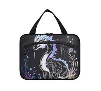 Bolsa colgante de dragón estético, bolsa de viaje con gancho, kit multifuncional de diseñador para accesorios imprescindibles, cartera de vacaciones para maquillaje, L